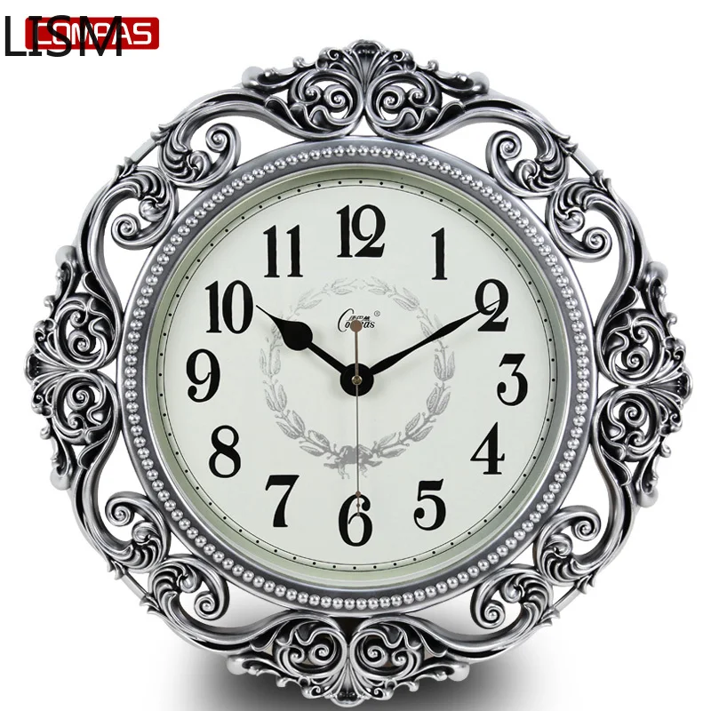 

Wall Clock Modern Design Art European Style Living Room Fashion Creative Simple Big Clock Garden Pocket Watch Quartz Clock
