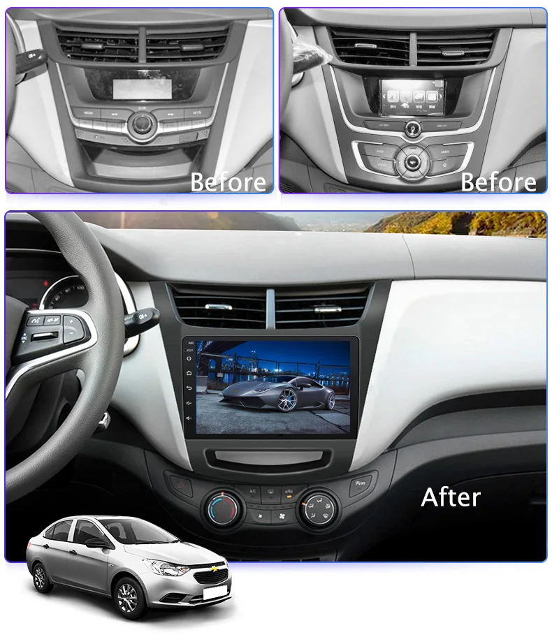 Автомобильный радиоприемник 9 дюймов сенсорный экран Экран Android 10 0 DSP GPS навигации