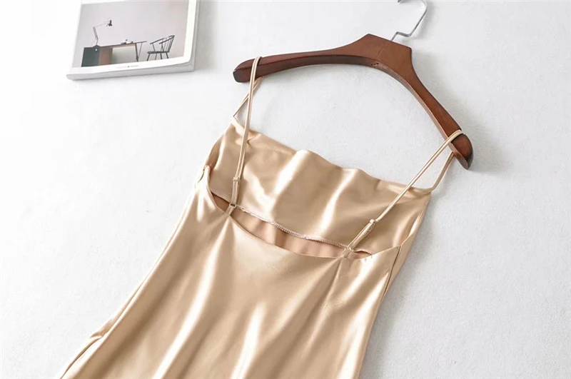 Vintage chic women sleeveless beach strapless mini dresses Ladies Summer satin happie dress vestidos