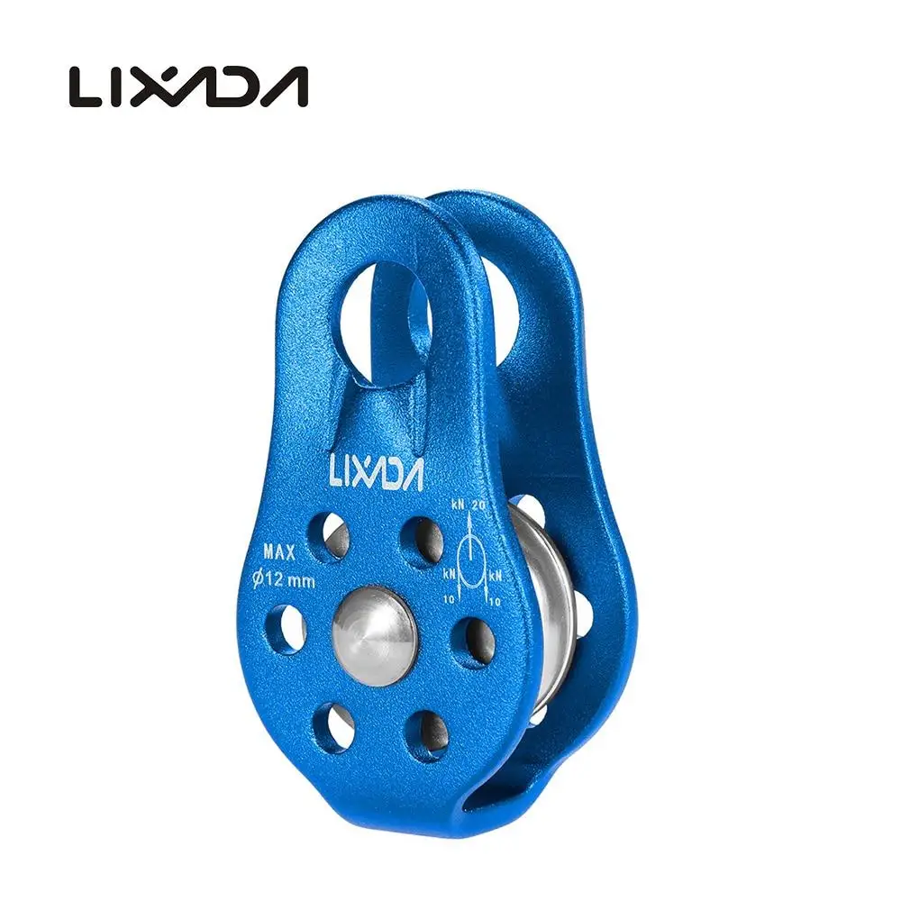 

Professional 20KN Rope Pulley Climbing Mountaineering Equipment Fixed Single Pulley Rock Climbing Rescue Survival Caving Pulley