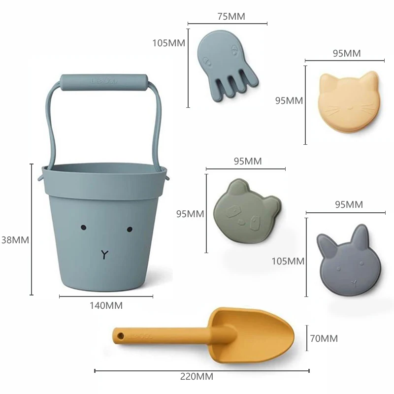 

Beach Sand Toys Soft Digging Sand Tool Pools Water Fun Summer Toy With Cute Animal Model Shovel Play Outdoor Game For Children