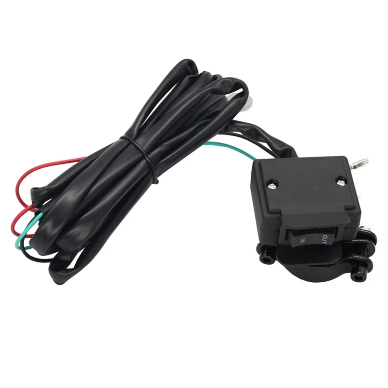 

12V Winch Rocker Thumb Switch with Mounting Handlebar Control Line Warn for ATV UTV Polaris 800 1000 KFI WARN Ramsey