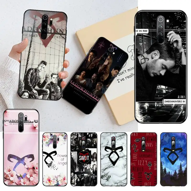 

CUTEWANAN Shadowhunters Black TPU Soft Rubber Phone Cover for Redmi Note 8 8A 7 6 6A 5 5A 4 4X 4A Go Pro Plus Prime