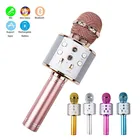 Bluetooth ручной караоке-динамик, игровой автомат для детей и взрослых, домашний KTV-плеер для AndroidIphone, беспроводной микрофон для девочек и мальчиков