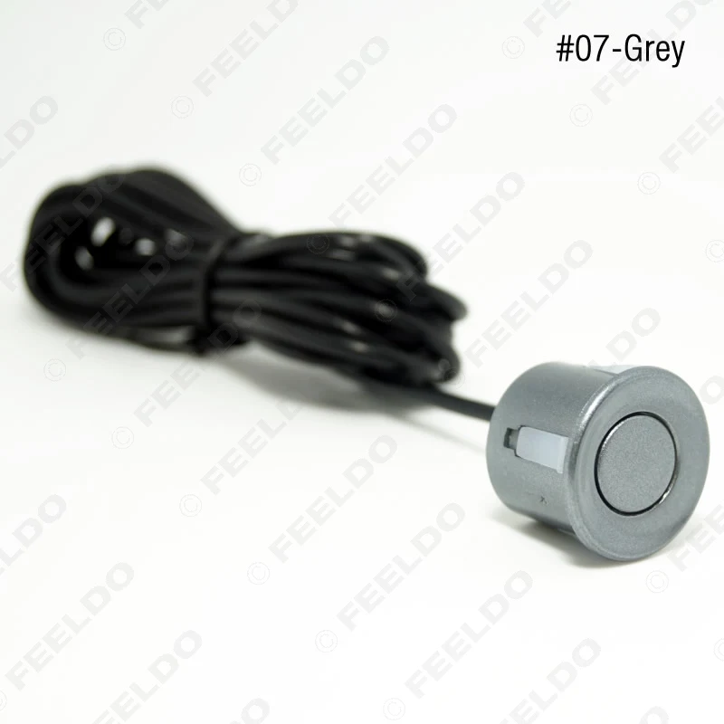 Gray FEELDO 1 комплект Автомобильный 8 сенсоров s/4-светодиодный CCD камера/3," монитор передний и задний двойной датчик парковки система заднего вида# FD-4449 - Название цвета: Gray
