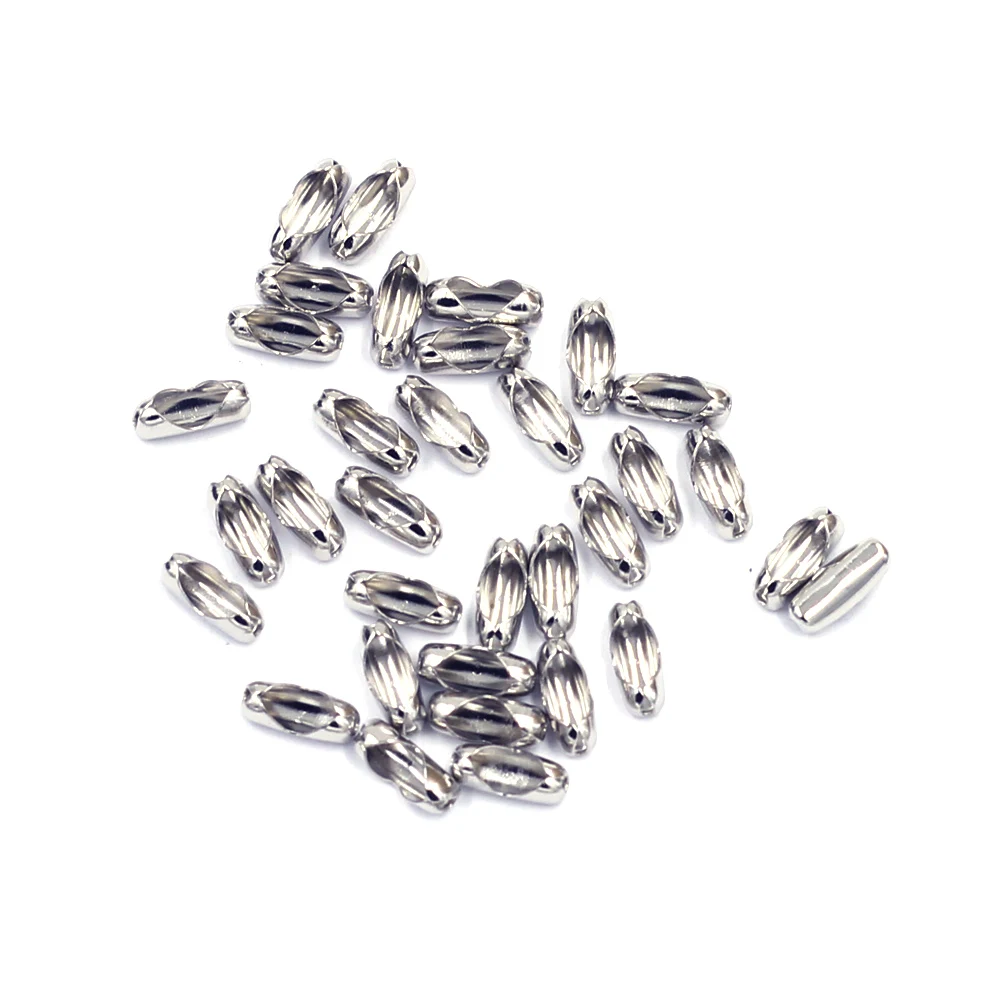 

Разъемы, стандартный сплав, серебристый тон, подходит для 2,4 мм шариковых цепочек, браслетов, ожерелий, ювелирных изделий «сделай сам», 8x3 мм