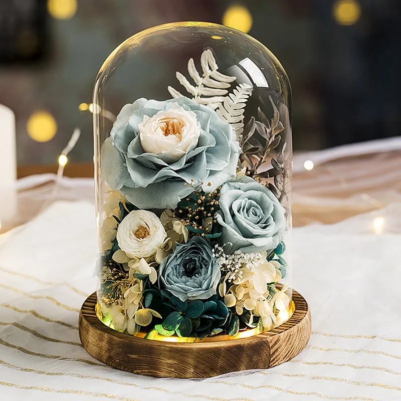 Новый светодиодный светильник строка в Стекло купола на деревянной основе