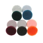 12 штук 50 мм 2-дюймовые чистящие диски с липучкой, нейлоновые губки для удаления ржавчины, мощная очистка скруббера, шлифовка