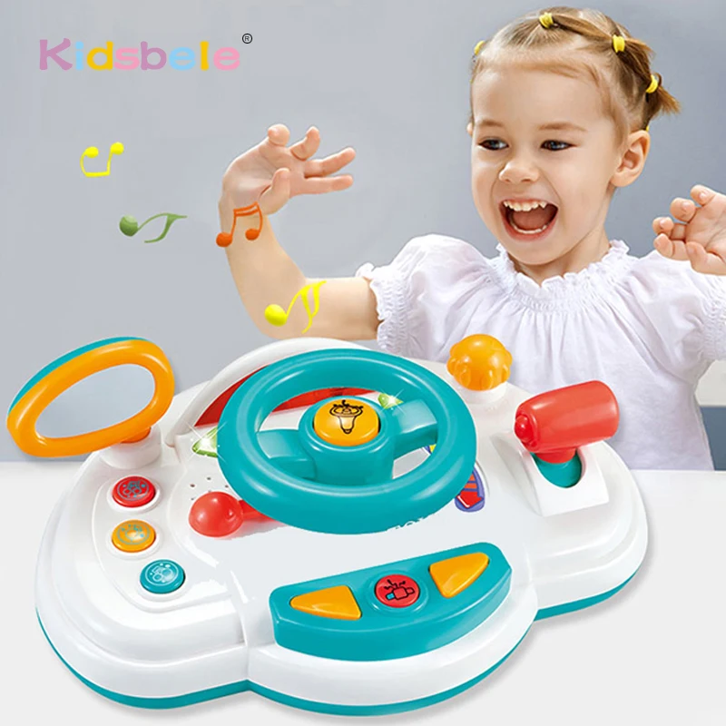 

Simulation Platform Drive Baby Car Music Set Steer Wheel Toy Kid Electric Steer Wheel Toy For Car Seat Light Music Gifts