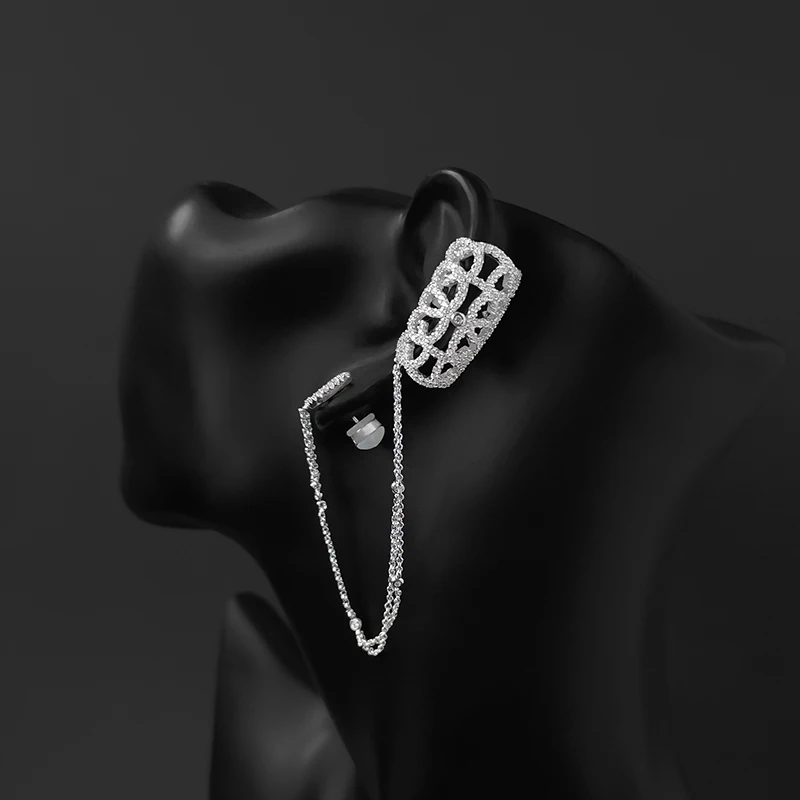 

S925 Sterling Silver Summer New Arabesque Asymmetrical Earrings Female Fashion Retro Style Jewelry Valentine's Day Gift