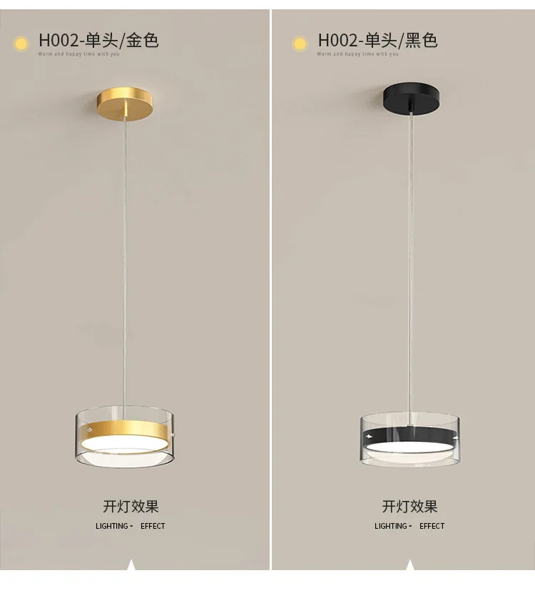 Датская Подвесная лампа для ресторана одноголовочный светильник в