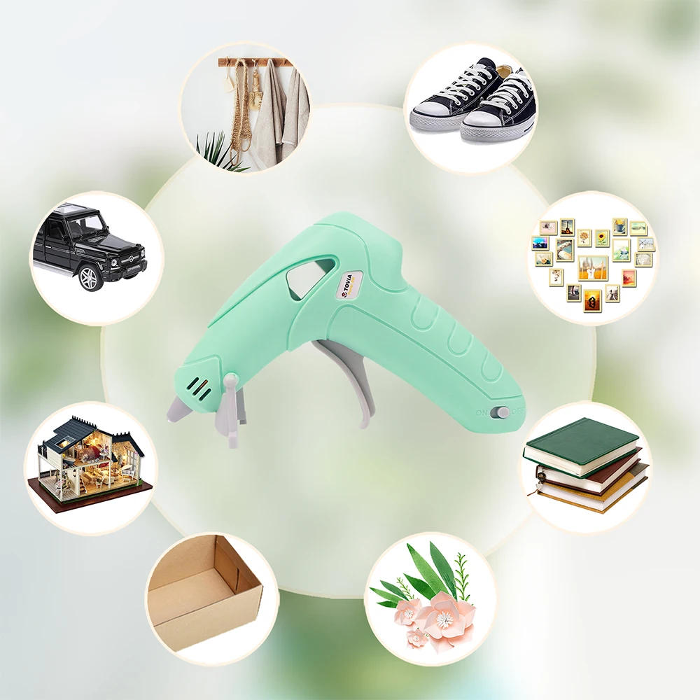 Беспроводной миниатюрный Электрический термоклеевой пистолет комплект