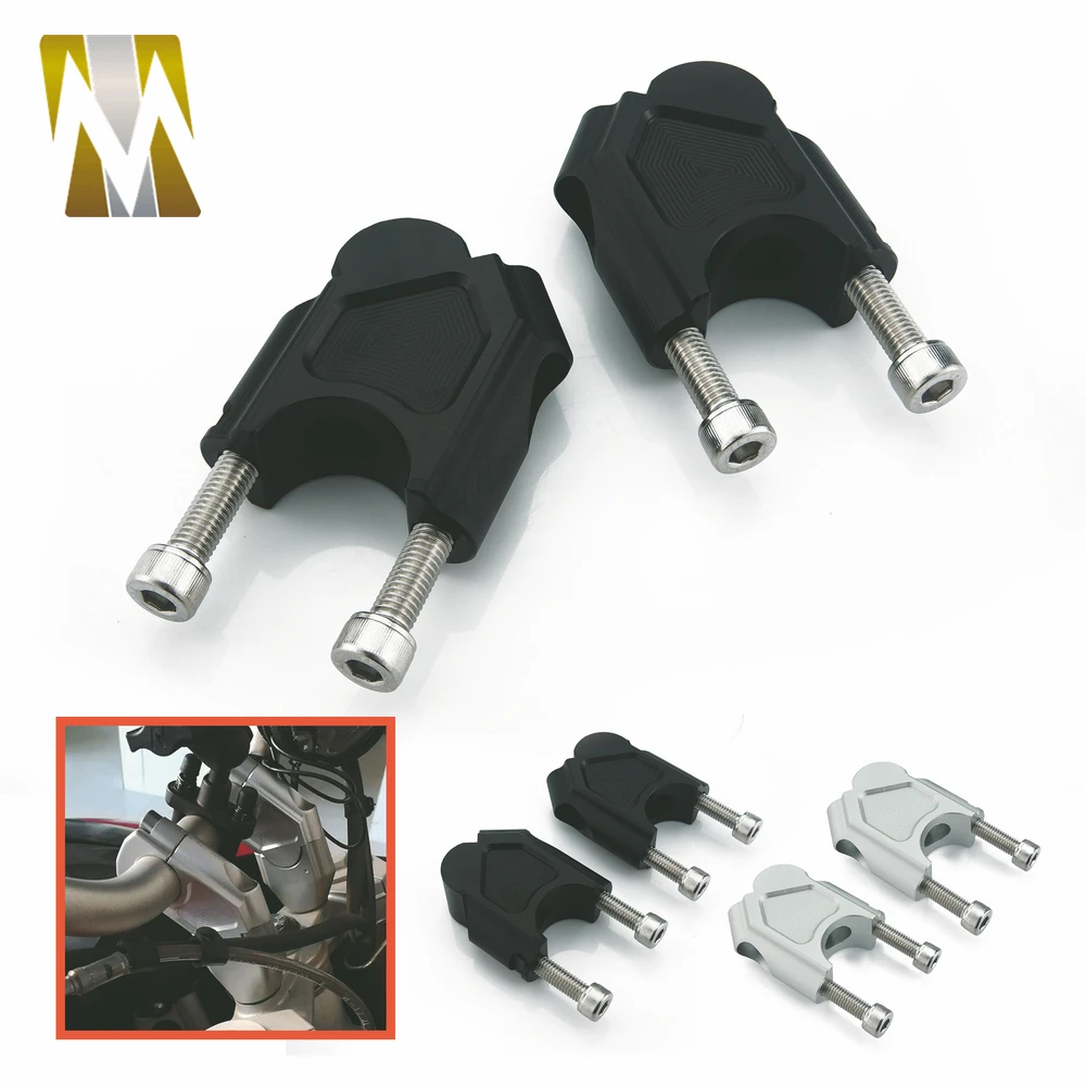 2 шт. передний руль подъемный зажим Расширенный адаптер с болтами для F700GS F650GS F800GS