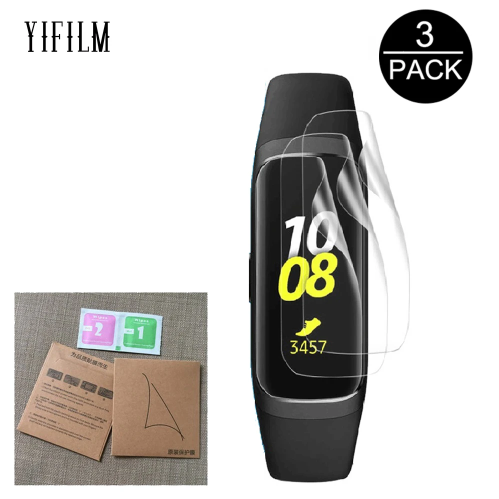 3 упаковки для Samsung Galaxy Fit e смарт браслет Защитная пленка экрана полное покрытие