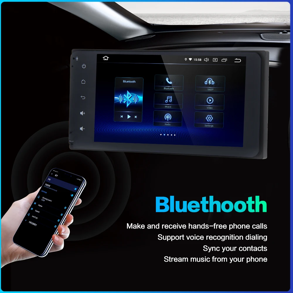 7 &quotавтомобиль 2 Din Android 9 0 радио GPS для Toyota Corolla Camry Prado RAV4 Highlander Yaris Tundra Sequoia 4 Runner 86