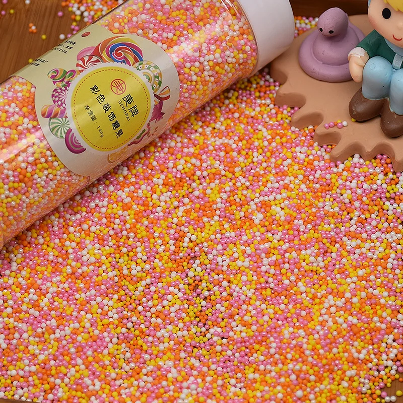 140 г 1 мм радужные мерцающие непареиловые начинки посыпают съедобные сахарные