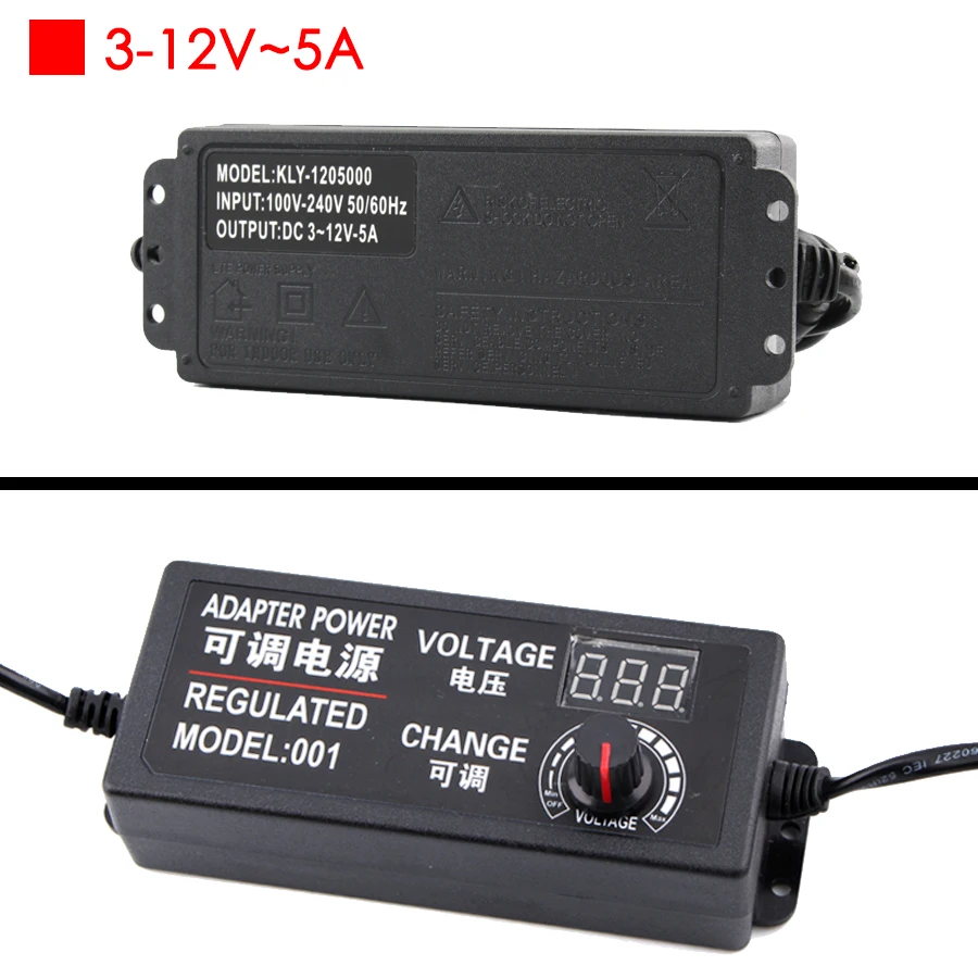 AC DC 3V 5V 6V 9V 12V 15V 18V 24 V Регулируемый Мощность адаптер 1A 2A 12V Мощность адаптер питания Универсальный 220 В до 12 В 24 вольт для адаптера переменного тока