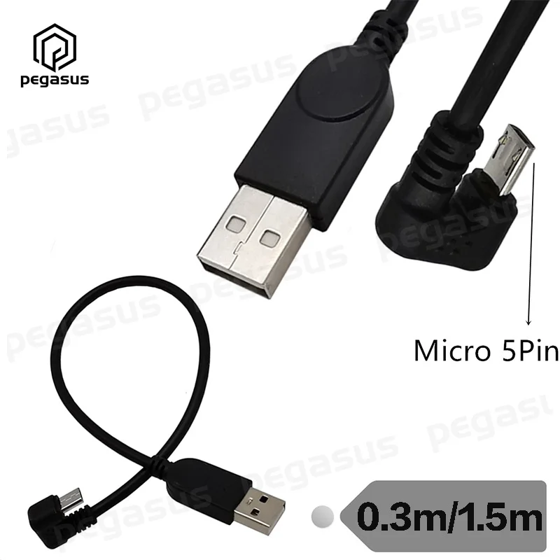 0 3 метров/1 5 метров U-образный локоть Micro 5-контактный штекер к USB 2 A зарядный