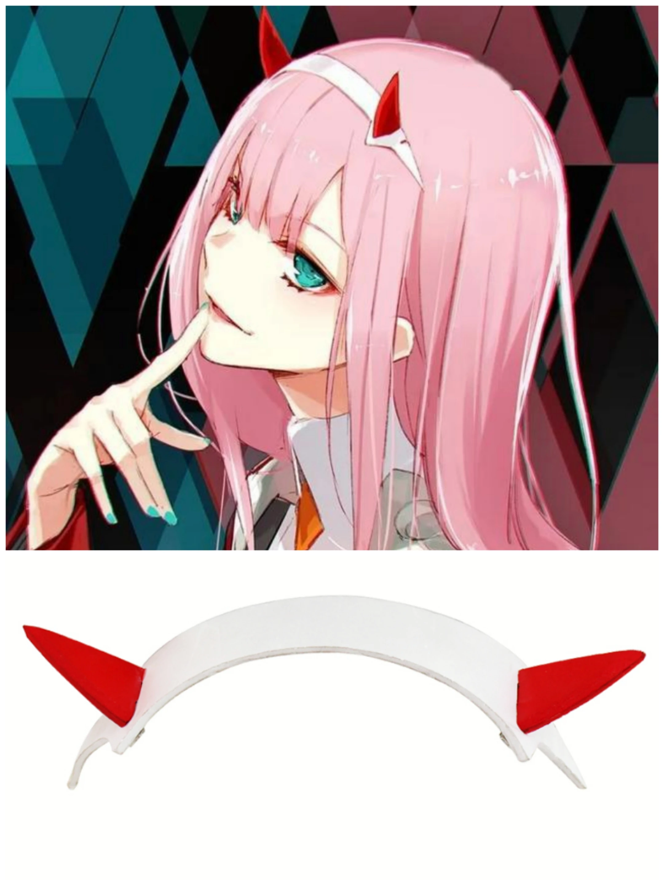 

Повязка на голову из ПВХ для косплея «Zero Two»