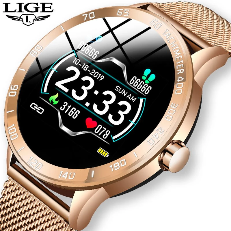 

LIGE Smart Watch Men smartwatch Reloj Heart Rate blood pressure Monitor Waterproof Pedometer Intelligent Fitness Sports Watch