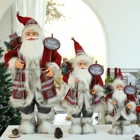 santa claus doll christmas decorations for home new year childrens gifts 604530cm hotel coffee shop window ornaments navidad