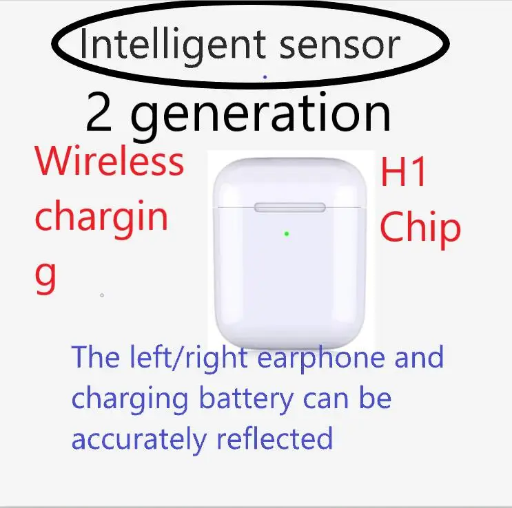 Анимация показывает суперскопированный чип H1 Беспроводная зарядка Bluetooth Двойные
