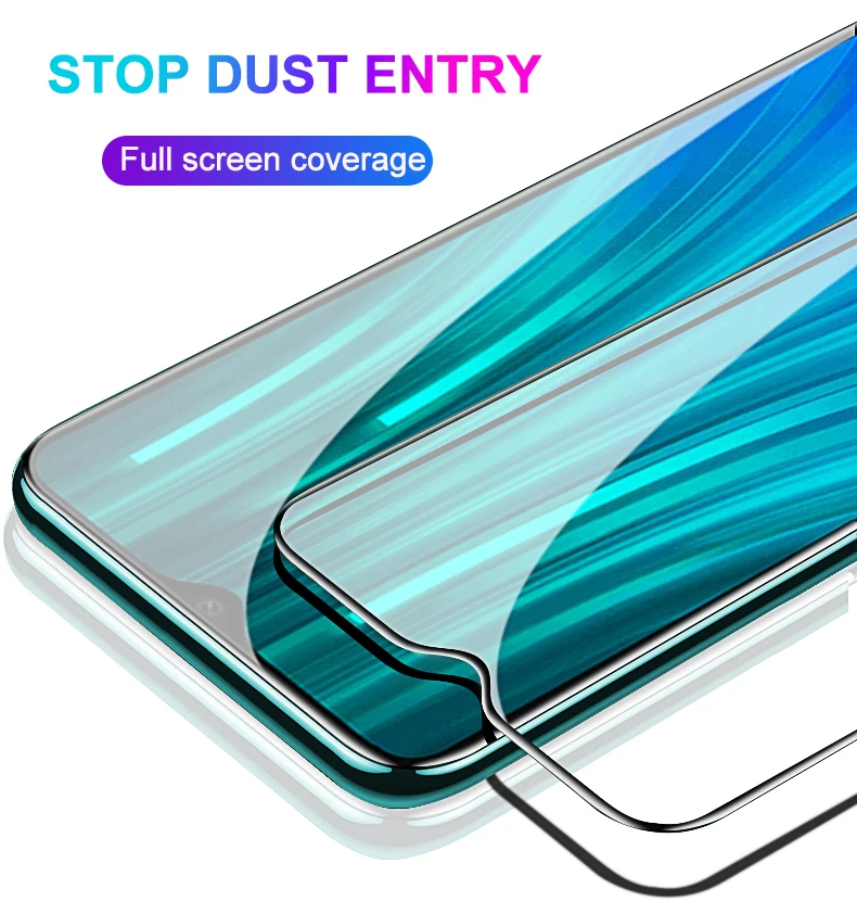 Закаленное стекло с полным покрытием для Xiaomi Redmi Note 8T защита экрана