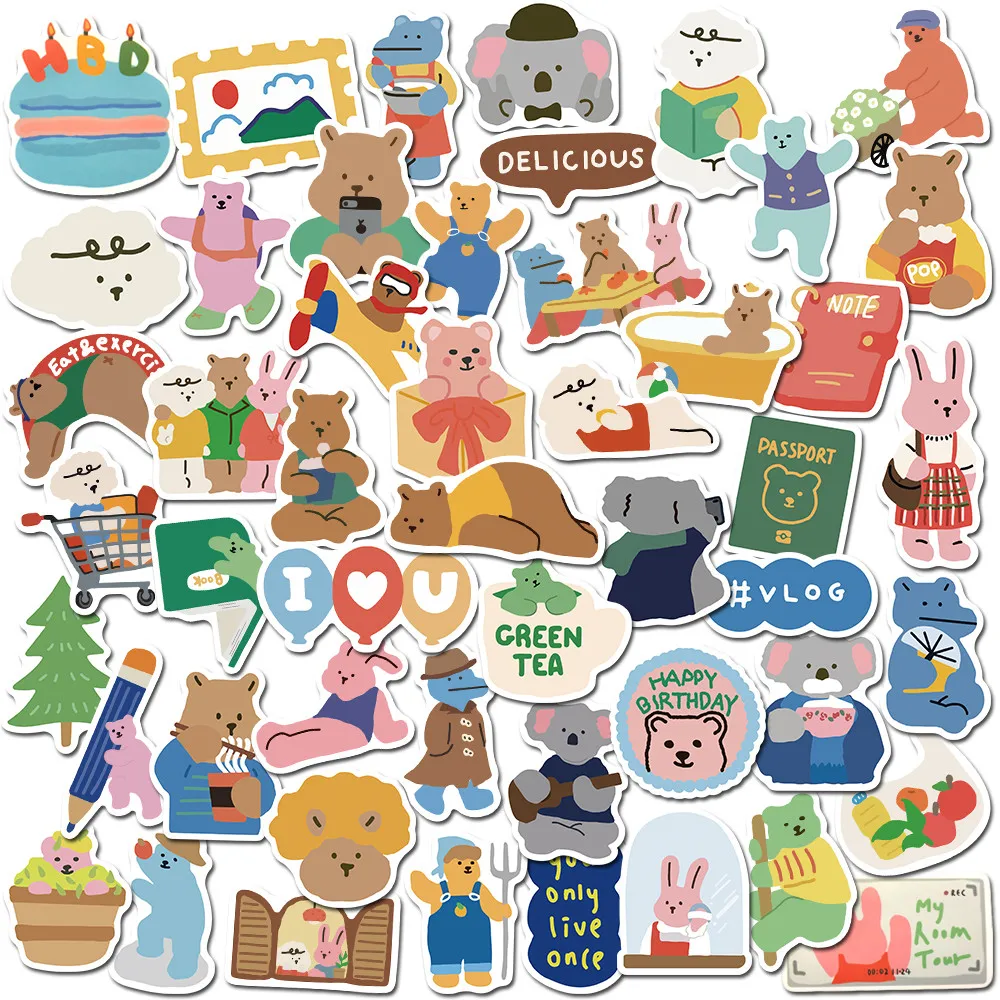 

Наклейки VSCO для ноутбука, 10/30/50 шт., милые виниловые эстетические наклейки Vsco для бутылок с водой, водонепроницаемые наклейки для детей, дево...