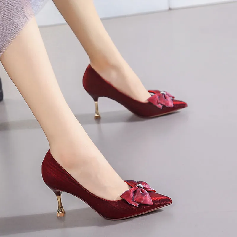 Cresfimix tacones altos/пикантные женские разноцветные туфли на высоком каблуке шпильке