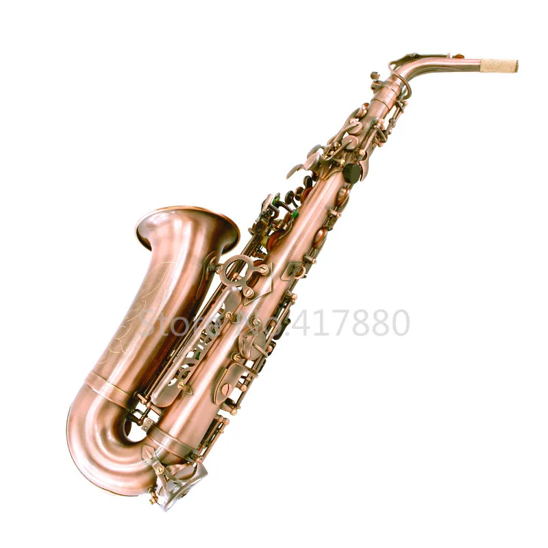 MARGEWATE Alto Eb Tune саксофон уникальный Ретро латунный саксофон Античный медный E плоский музыкальный инструмент саксофон с футляром мундштук
