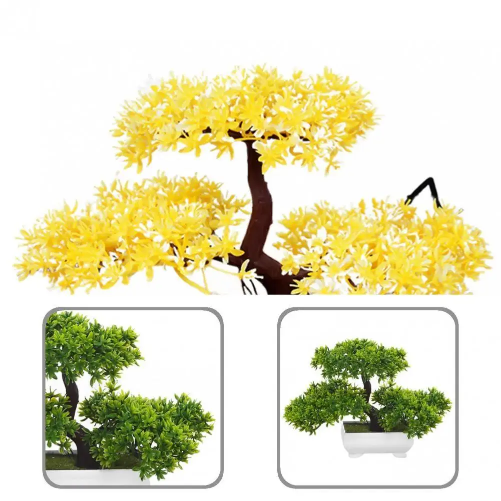 

Anti-fade Practical Desktop Fake Plants Pot Ornaments with Pot for Living Room