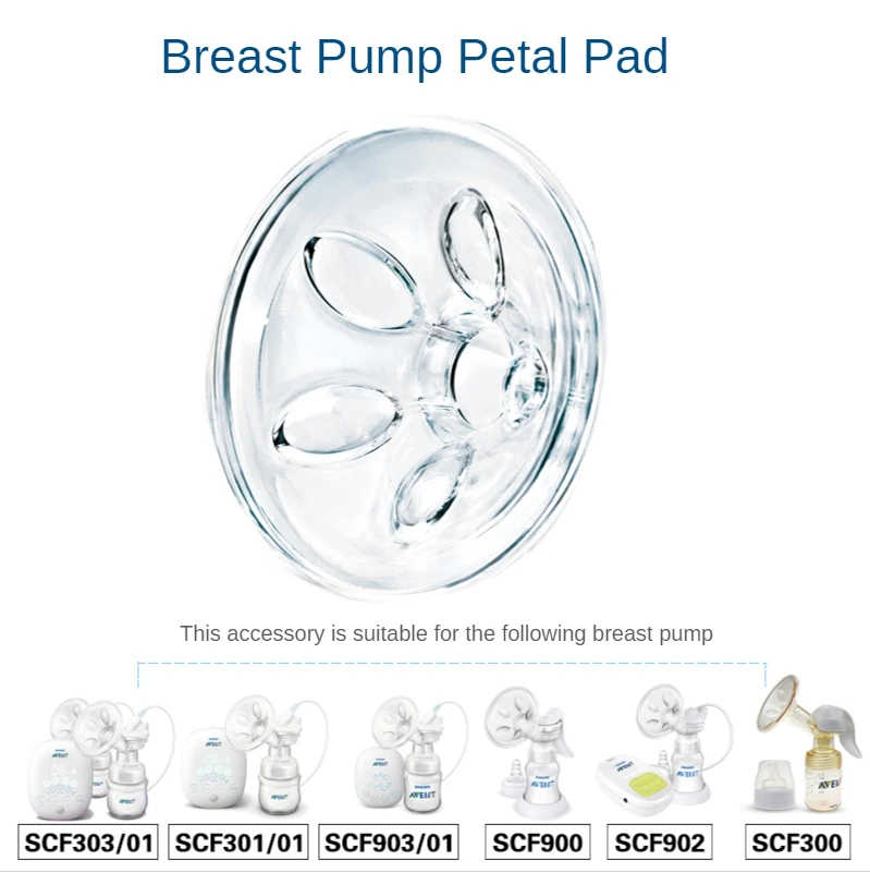 

Electric/manual breast pump silicone accessories massage petal pad silicone horn for AVENT