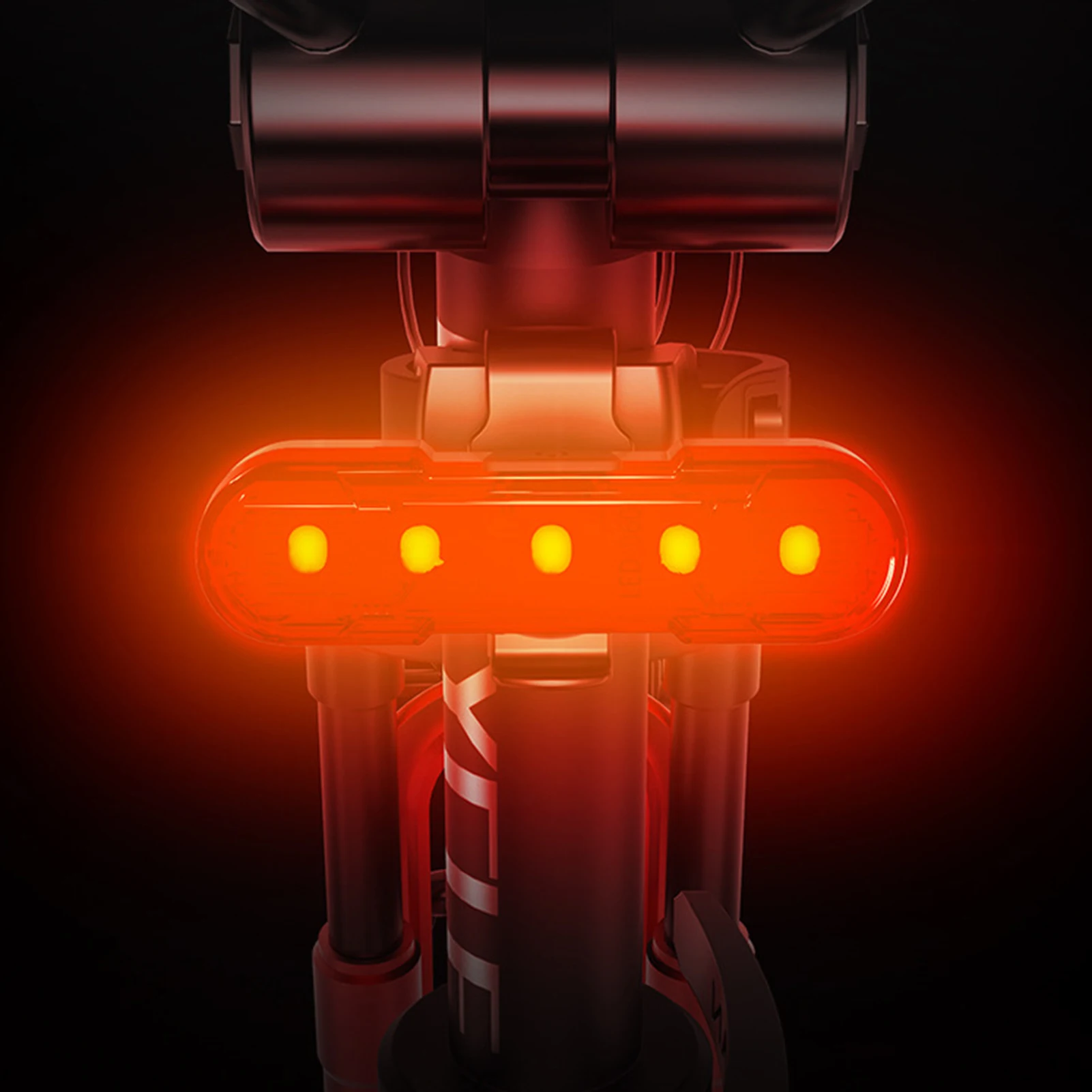 360 Derajat Disesuaikan Sepeda Ekor Lampu Sepeda Gunung dengan Lampu LED Lampu