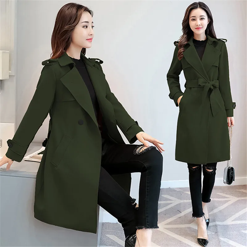 Женская ветровка новинка 2019 Женский тренчкот на весну и осень свободное