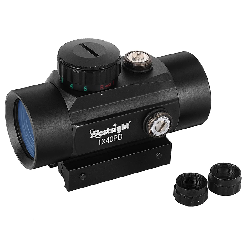 1x40 Red Dot прицел тактический прицел зеленый Red Dot коллиматор в горошек с 11 мм/20 мм рейку Airsoft воздуха Охота