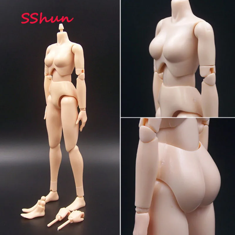 

BF02 масштаб 1/6 женское белое кожаное среднее женское тело с подвижными соединениями для 12-дюймовой экшн-фигурки «сделай сам» Аксессуары