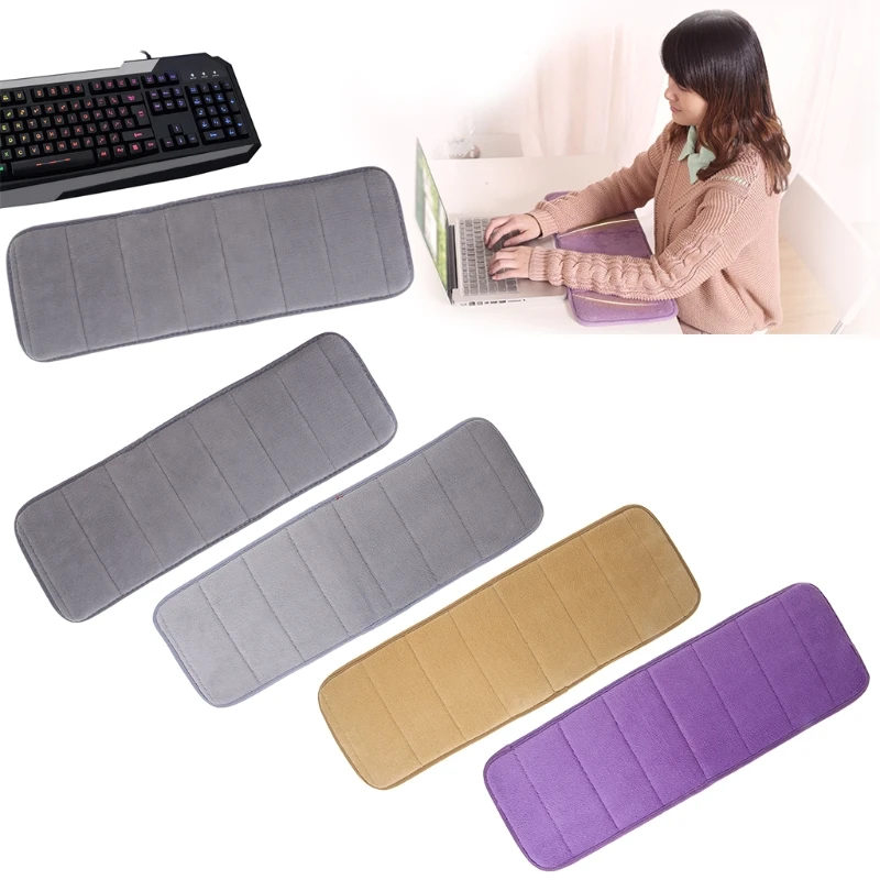 

Ultra Soft Elbow Pads Mouse Pad Ultra Memory Cotton Keyboard Pad Sweat-absorbent Anti-slip for Office Desktop