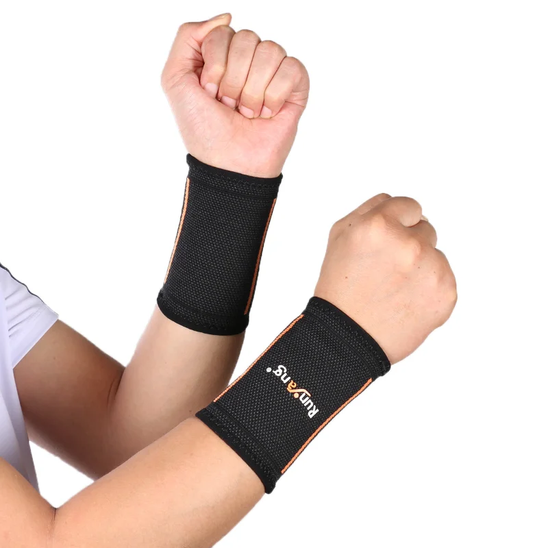 

Unisex Cloth Cotton Sweatband Sports Wrist Tennis Yoga WristBand Arm Sweat Absorb Sleeve Towel Band Bracers Wrist Wrap 2021 New