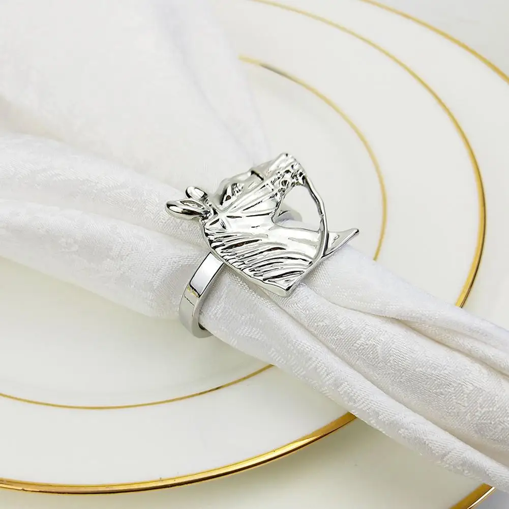 Пряжка для салфеток конская голова Золотое кольцо из сплава Свадебные вечерние