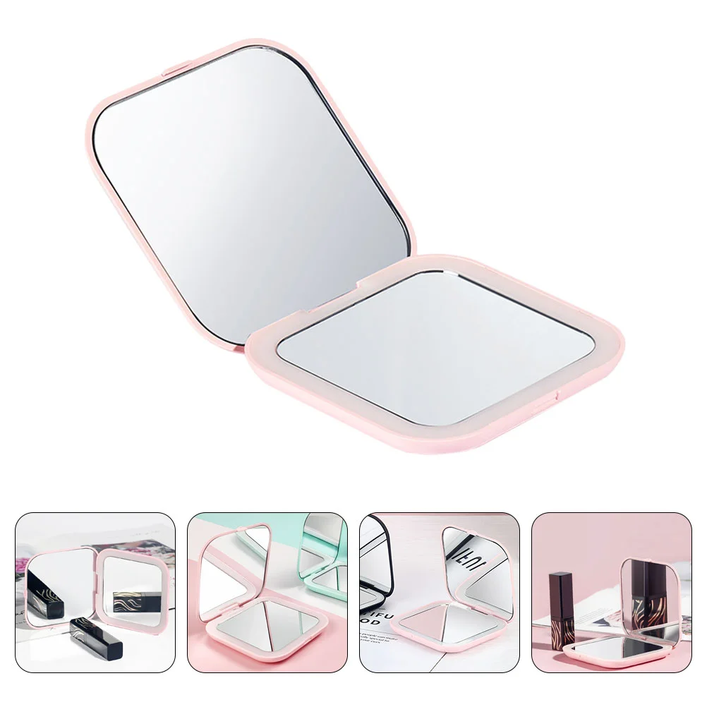 

1Pc Compact Makeup Mirror Portable Cosmetic Mirror Makeup Mirror with LED Light