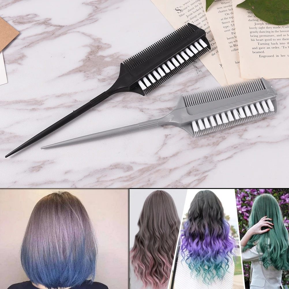 

Hair Color Brushes 1pc Professional Hairdressing Double Side Dye Comb Barber Tinting Combs Salon Hair Styling Tools Drying Brush
