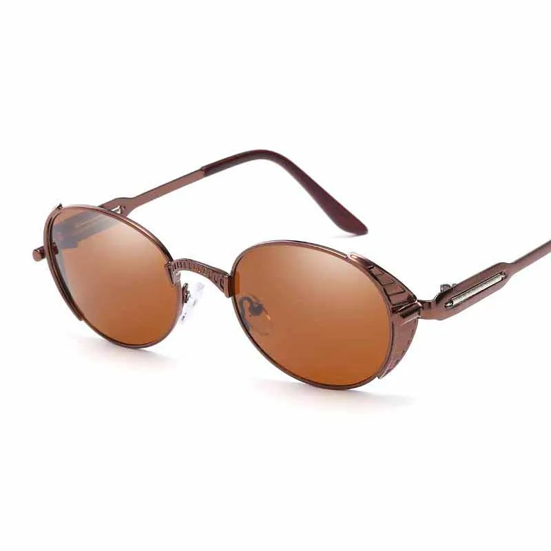 

MOLNIYA Brand new 2019 Mirror Lens Round Glasses Goggles Steampunk Sunglasses Vintage Retro For men and women Hisper Eyewear
