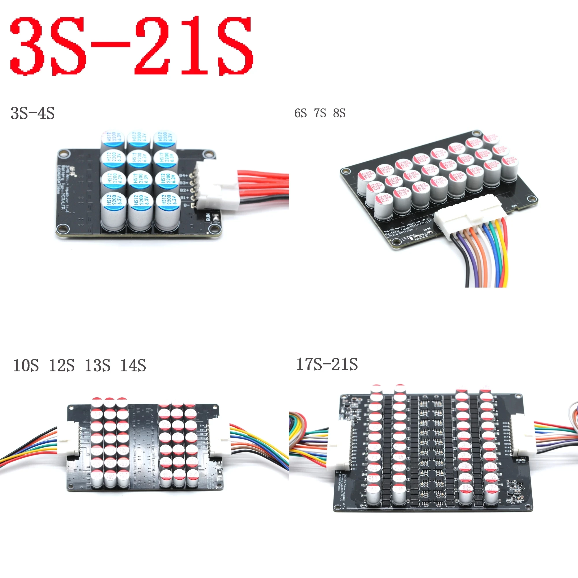 

Capacitor balancer 5A Active Equalizer Balancer 4S to 20S Li-ion Lifepo4 LTO Lithium Battery Balance Board bms 3S 4S 8S 17S