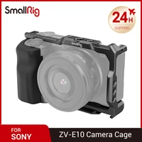 smallrig camera cage with grip extension grip for sony zv e10 built in arca type quick release plate 3538