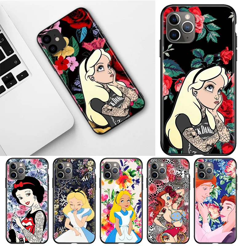 

Disney Cartoon Animation Alice Princess For iPhone 13 12 11 SE XS XR X 7 8 6 5 mini Plus Pro MAX 2020 Phone Case
