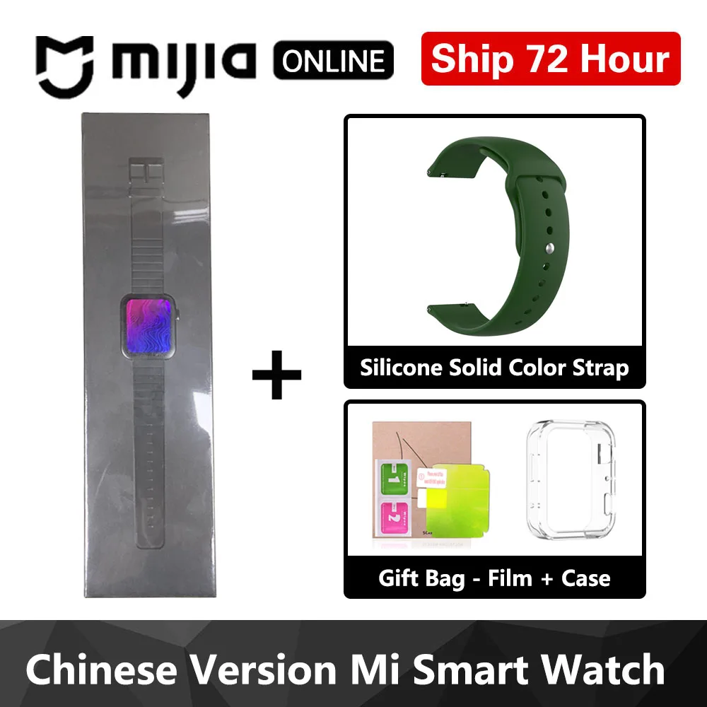 Black with Strap Xiaomi Mi Смарт-часы gps NFC wifi ESIM PhoneCall браслет Android наручные часы Спорт Bluetooth фитнес монитор сердечного ритма трекер - Цвет: Black with Strap