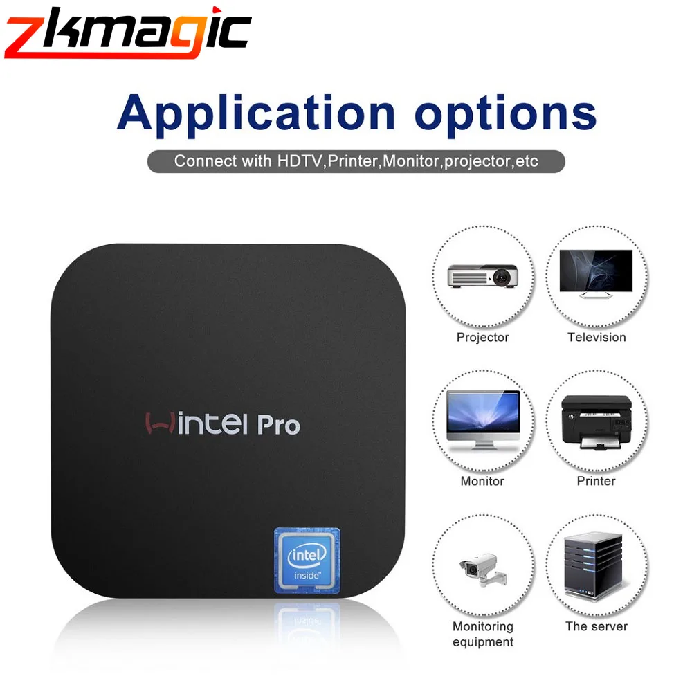 T8 Pro мини ПК Windows 10 Wintel Pro Intel четырехъядерный X5-Z8350 1,84 GHz Dual 2,4G/5G wifi 100M LAN BT4.0 USB3.0 карманный мини ПК