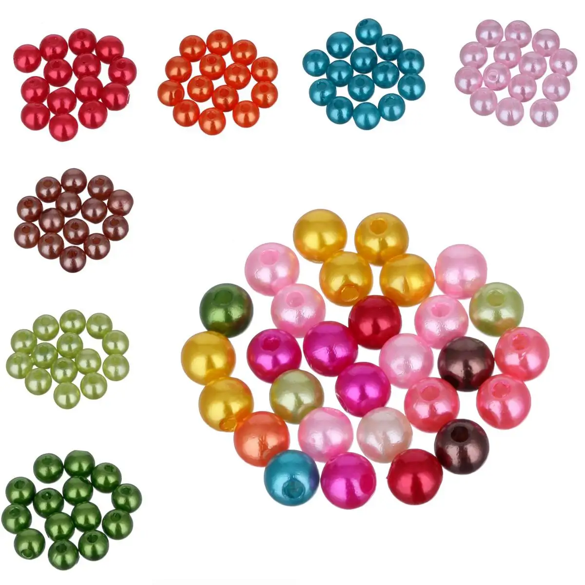 

Бусины с имитацией под жемчуг, 80 шт., 6 мм