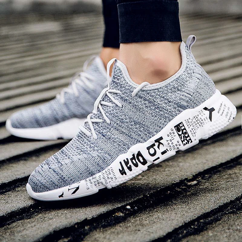 Тканая мужская повседневная обувь дышащая Tenis Masculino zapatos hombre Sapatos Уличная мужские