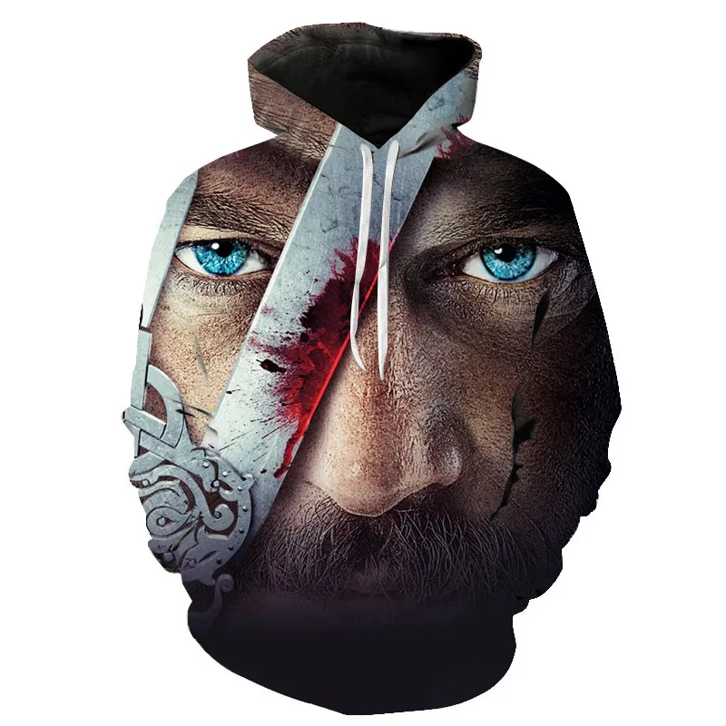 Новинка 2020 толстовки Viking с 3D принтом худи для мужчин и женщин куртки пальто
